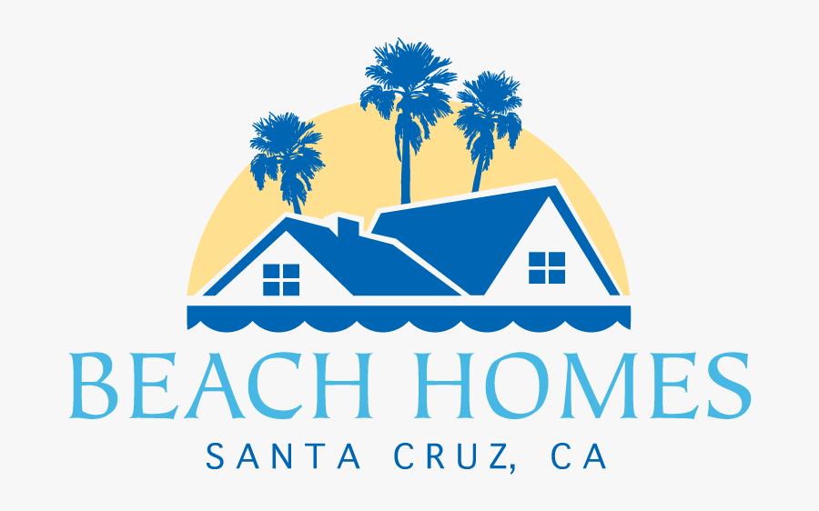 Santa Cruz Ca Homes - Beach Real Estate Logo, Transparent Clipart