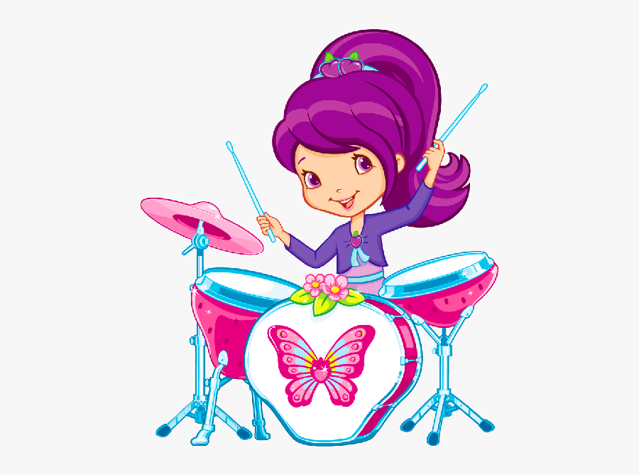 Movies Clipart Sip - Plum Pudding Strawberry Shortcake Drums, Transparent Clipart