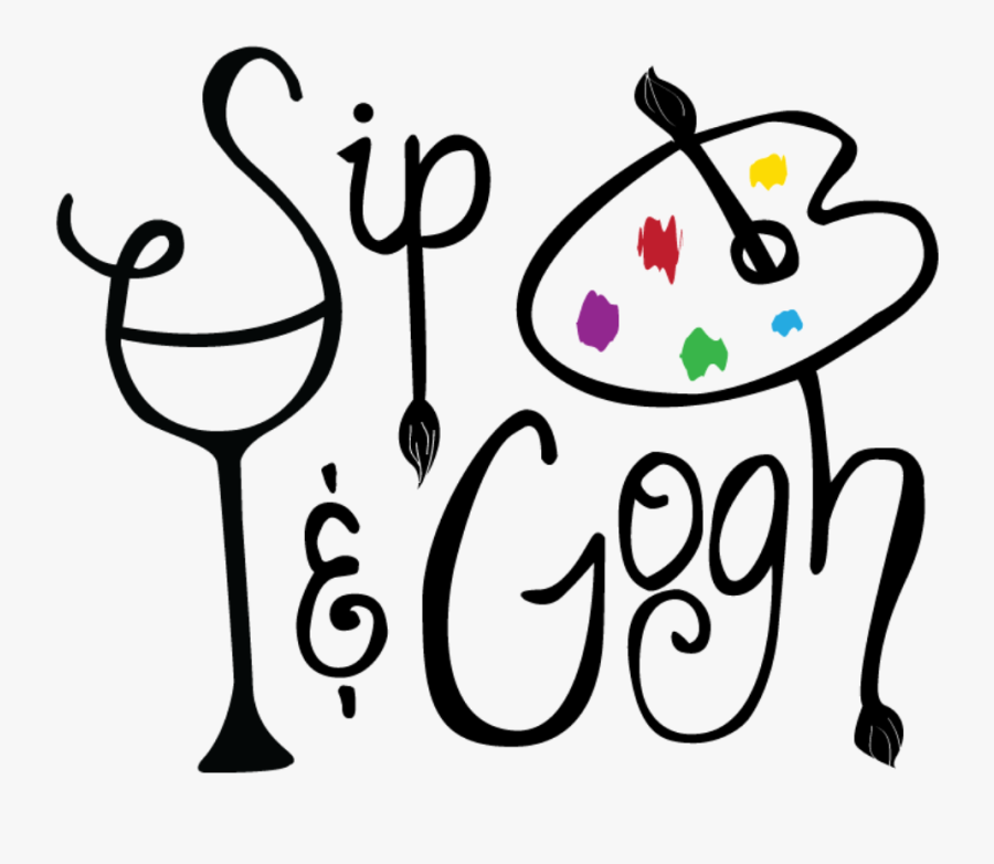 Painter Clipart Painting Class - Sip And Gogh Png, Transparent Clipart