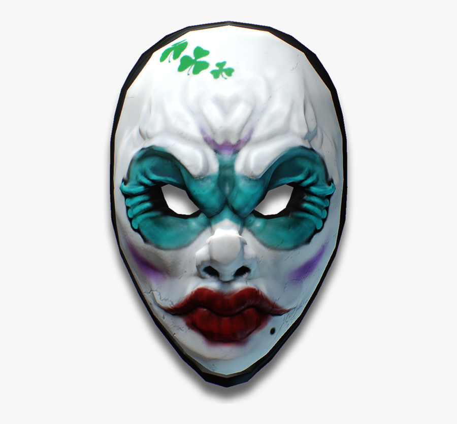 Payday 2 Girl Mask, Transparent Clipart