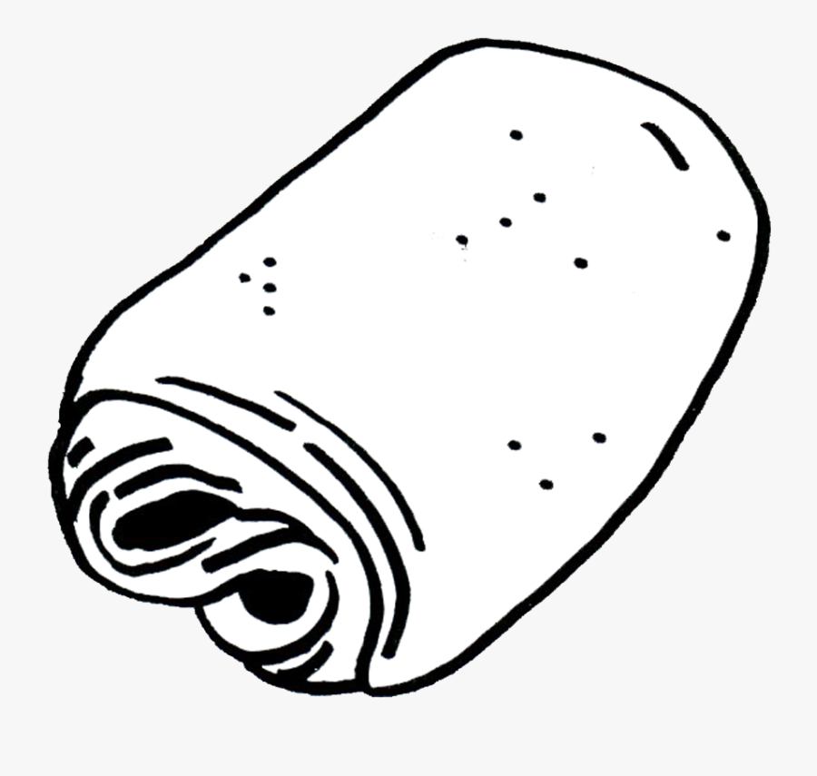 Pain Au Chocolat Clipart Black And White, Transparent Clipart