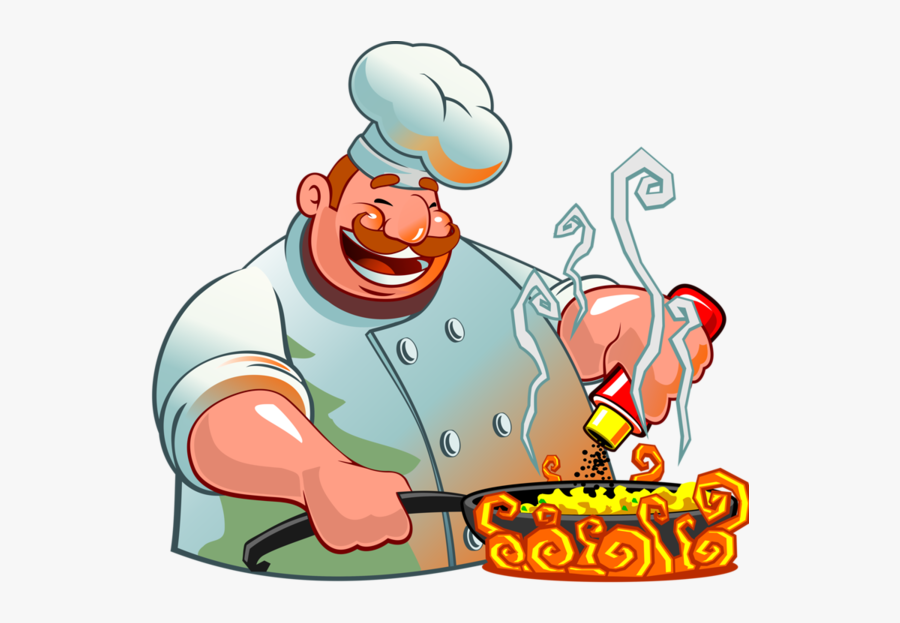 Chef Cooking Cartoon Png, Transparent Clipart