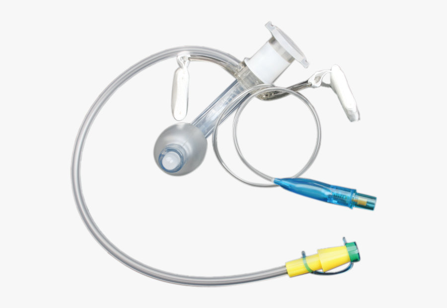 Suction-plus Tracheostomy Tube, Transparent Clipart