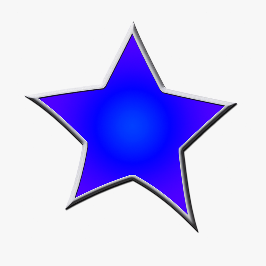 Star In Blue Clipart Borders And Frames Clip Art - Star Frames And Borders, Transparent Clipart