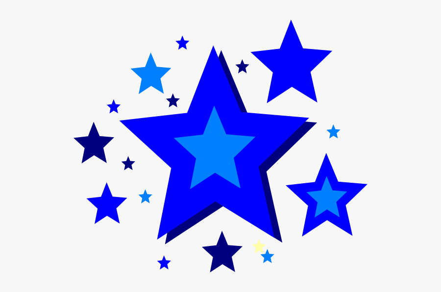 Transparent Blue Star Png - Stars Clip Art, Transparent Clipart