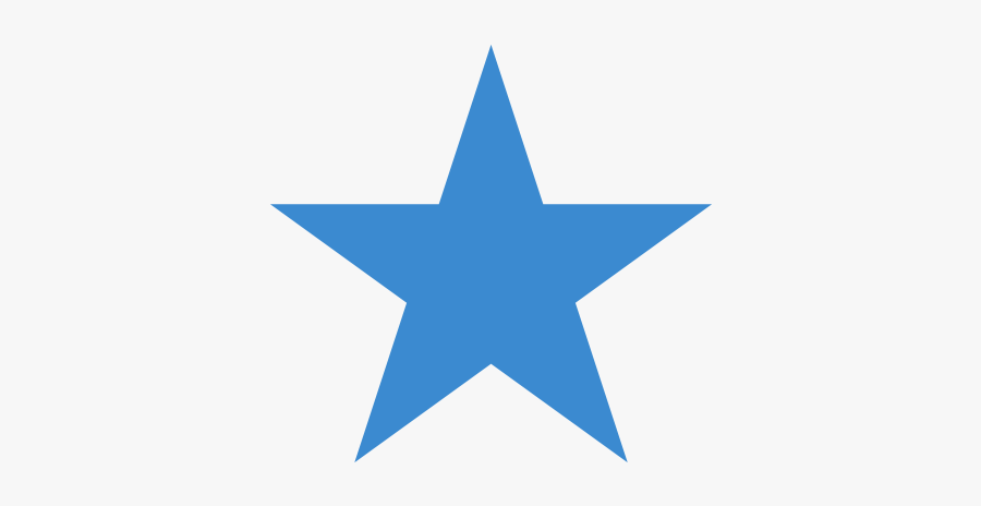 Blue Star - Green Star Flag, Transparent Clipart