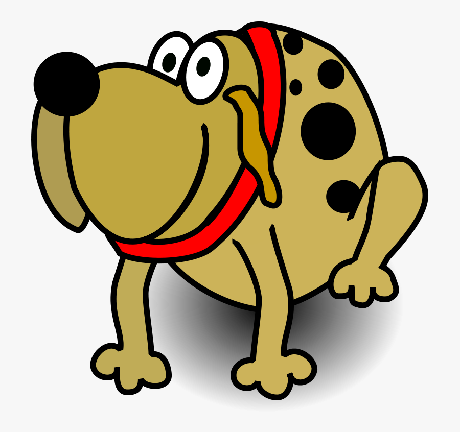 Dog, Brown, Spots, Black, Cartoon, Happy, Long, Ear - Dog Clipart Grin, Transparent Clipart