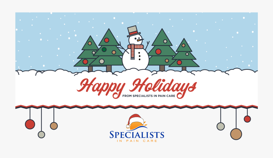 Merry Christmas And Happy Holidays From Specialists - Christmas Tree, Transparent Clipart