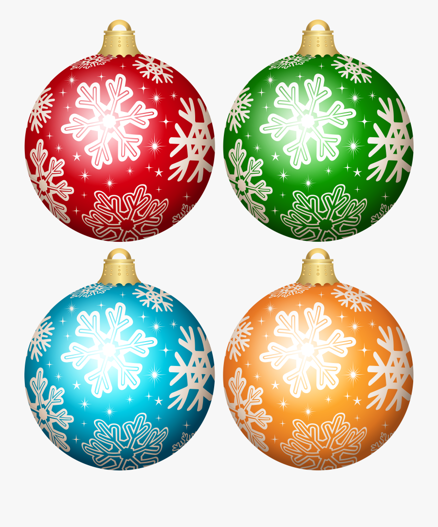 Christmas Ornament Set Clip Art Image - Christmas Ornament, Transparent Clipart