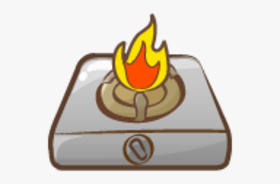 Fire Clipart Gas Stove - Gas Stove Cartoon Png, Transparent Clipart