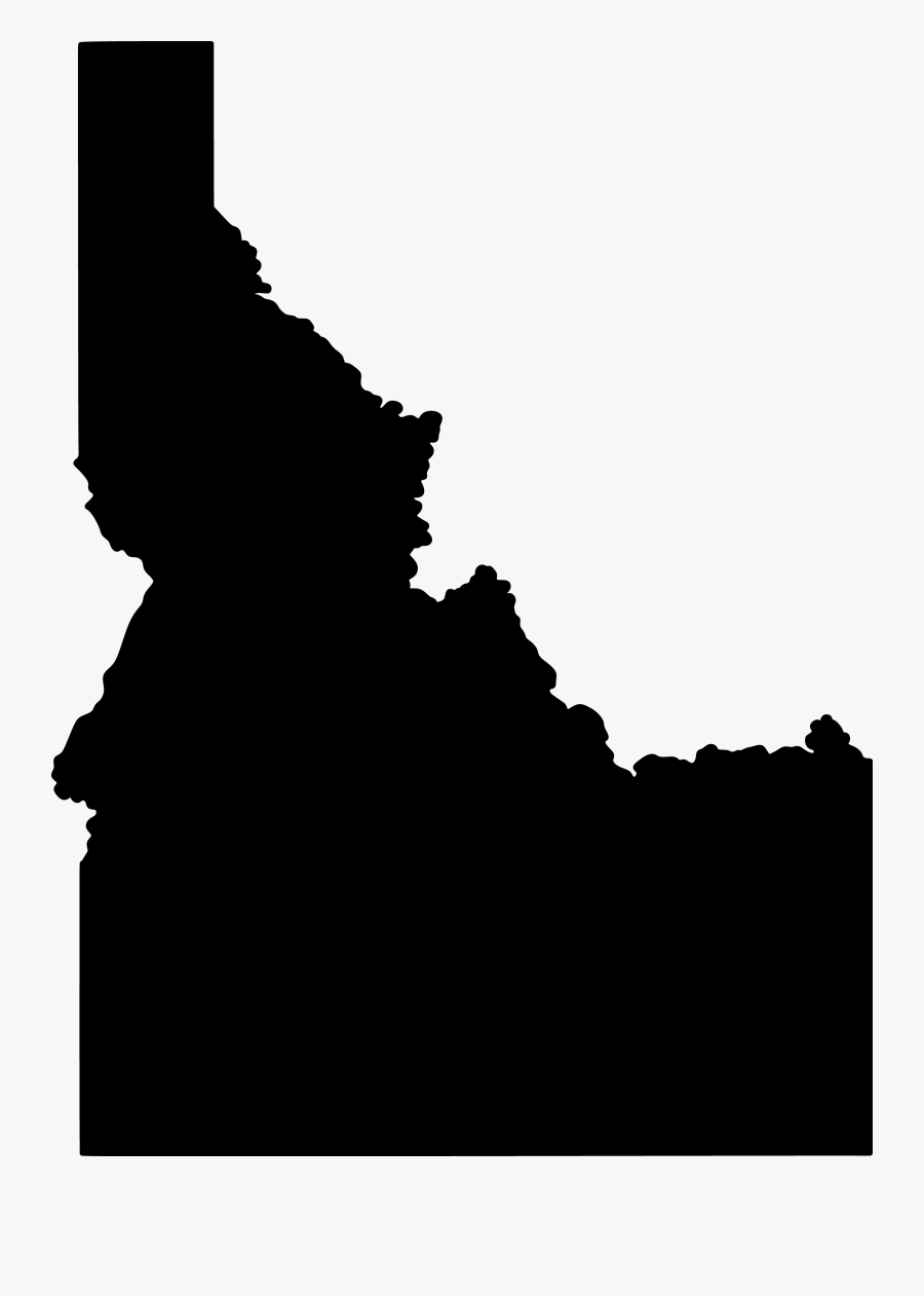 Clip Art Idaho Vector - Idaho Map Silhouette, Transparent Clipart