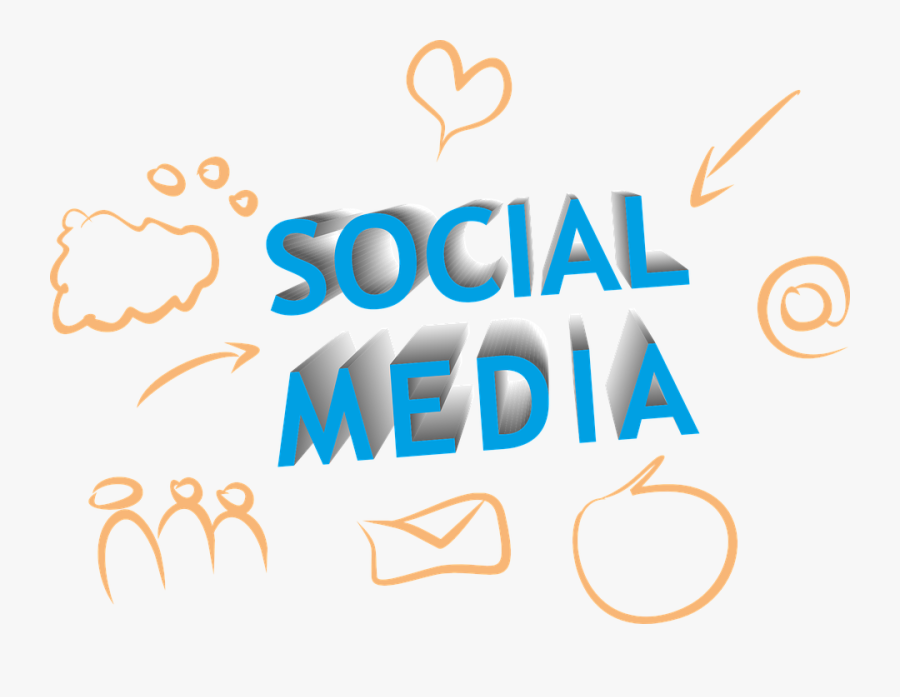 Social Media Clipart - Social Media Word Transparent, Transparent Clipart