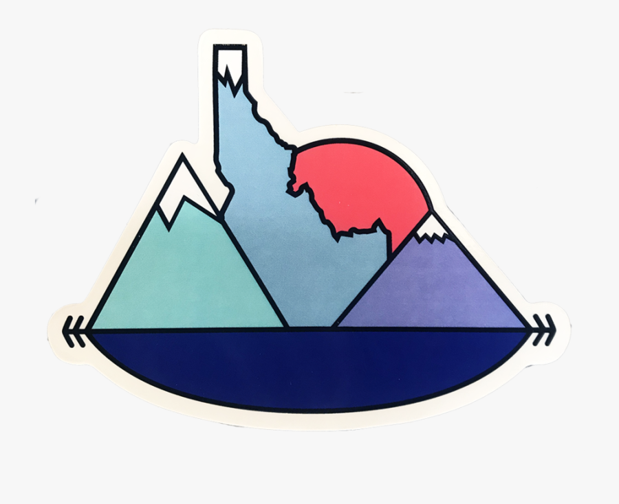 Idaho Sunset Sticker - Cartoon, Transparent Clipart