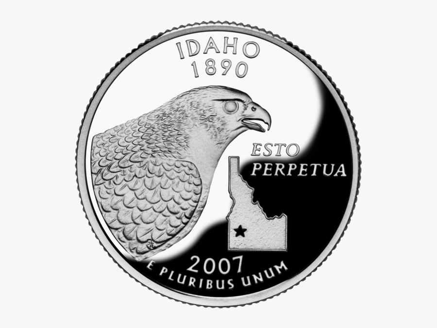 State Quarters Idaho, Transparent Clipart