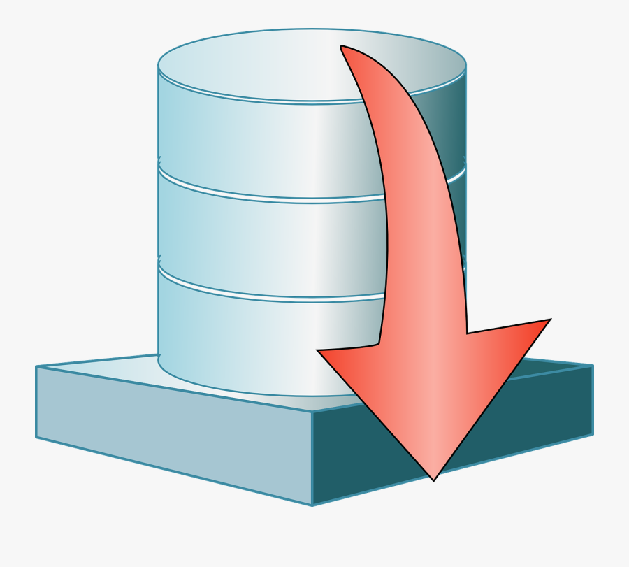 Database Icon, Transparent Clipart