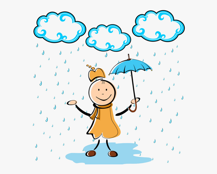 Rain Children Clipart Image And Transparent Png - 下 雨天 請 注意 安全, Transparent Clipart