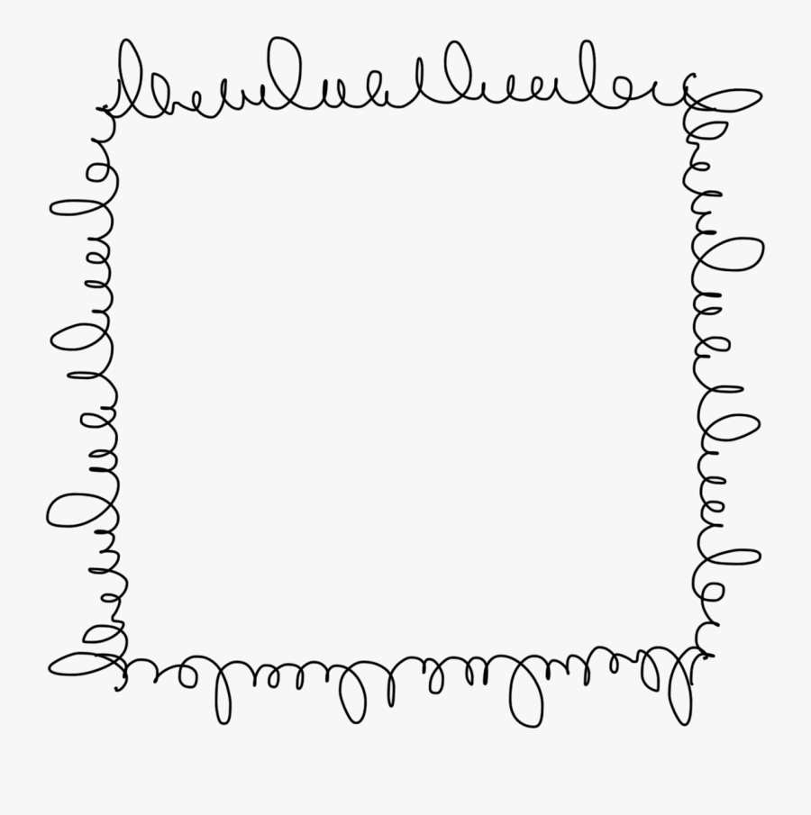 Drawing Frame Cute - Transparent Doodle Border Png, Transparent Clipart