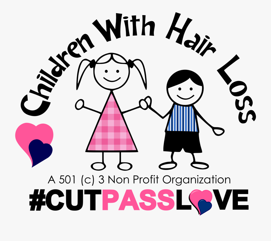 Donate Your Children With Pinterest - Children With Hair Loss Logo, Transparent Clipart