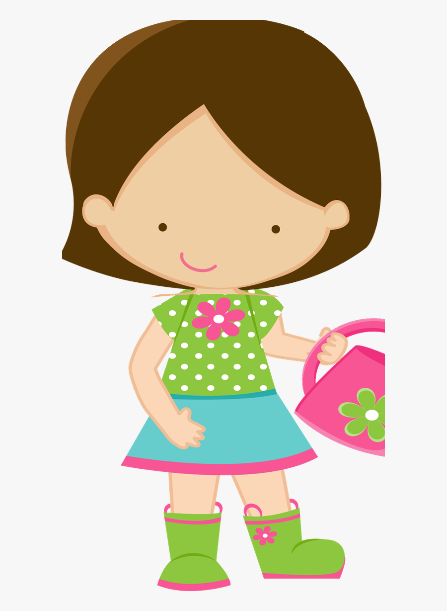 Menina Flores Png, Transparent Clipart