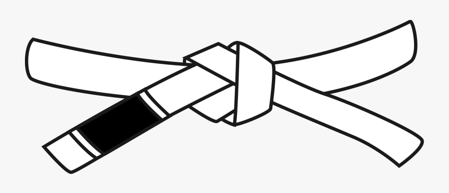 Jiu Jitsu Belt Vector, Transparent Clipart