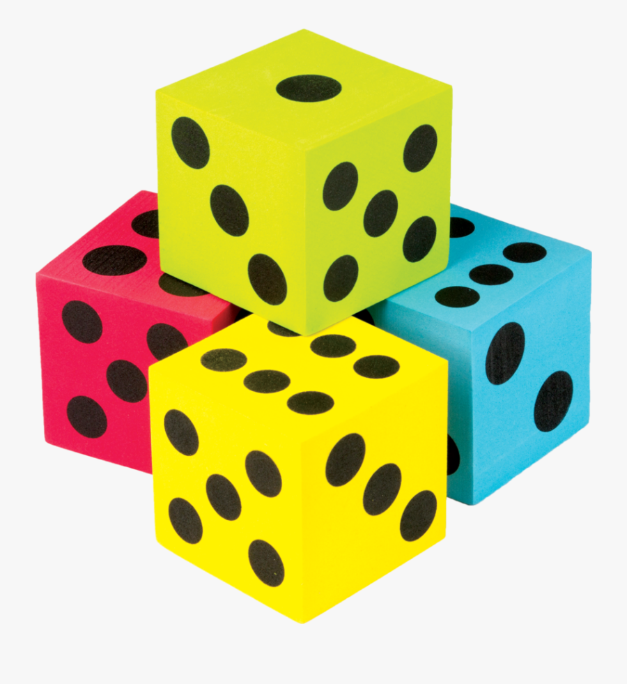 Colorful Dice Clipart, Transparent Clipart