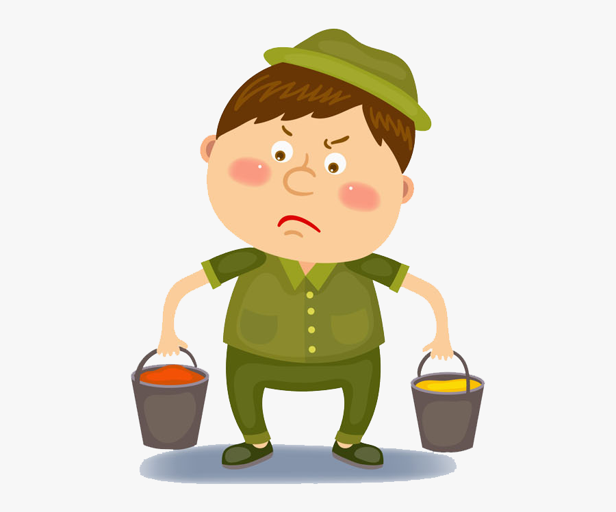 Clipart Apples Bucket - Cartoon, Transparent Clipart