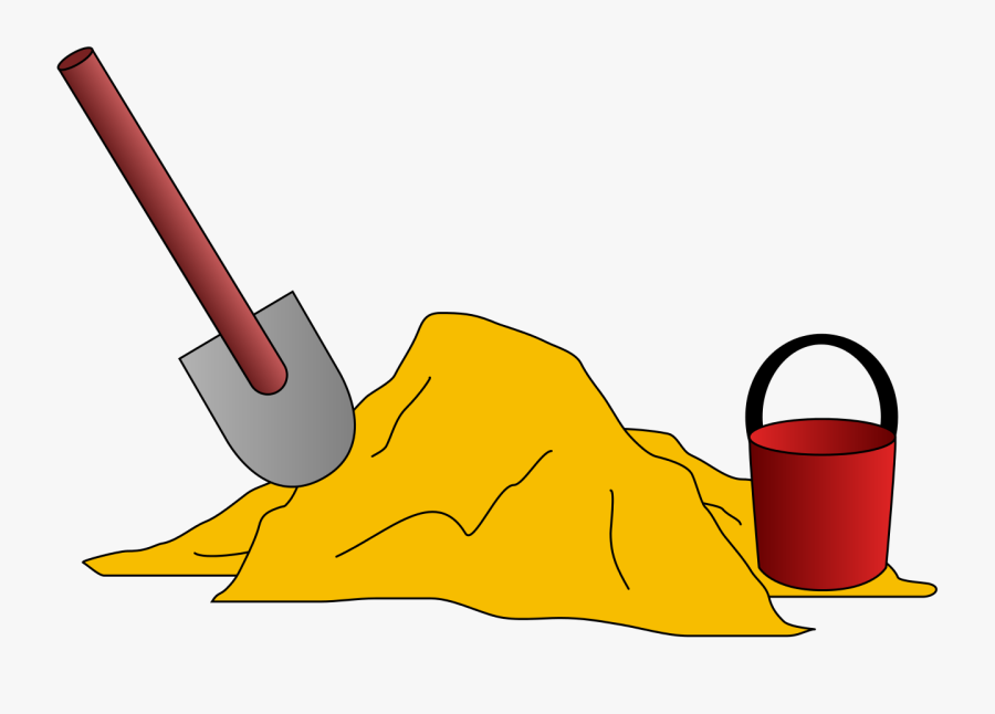 Bucket Of Sand, Transparent Clipart