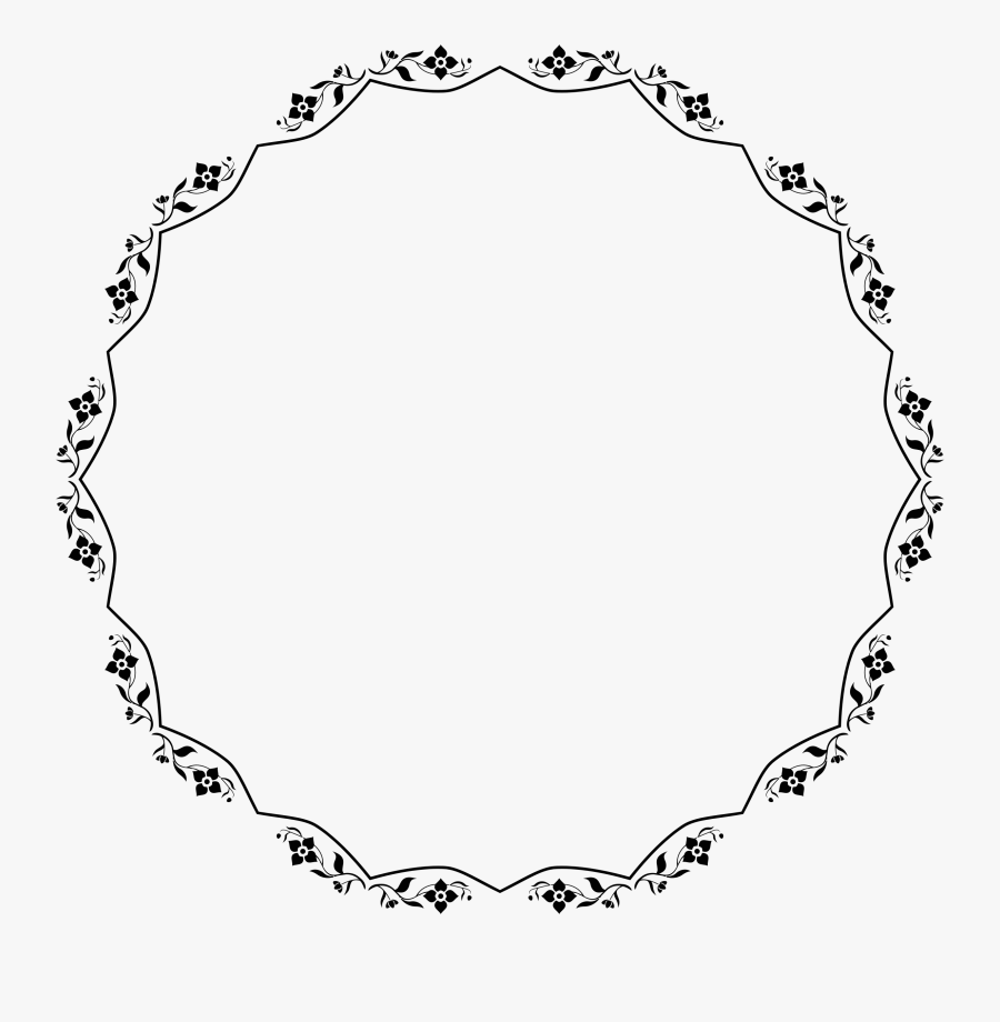 Floral Vintage Frame Png - Decorative Vintage Style Frame, Transparent Clipart