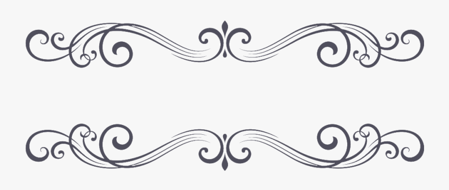 Transparent Vintage Borders Png - Ornament Black Png, Transparent Clipart