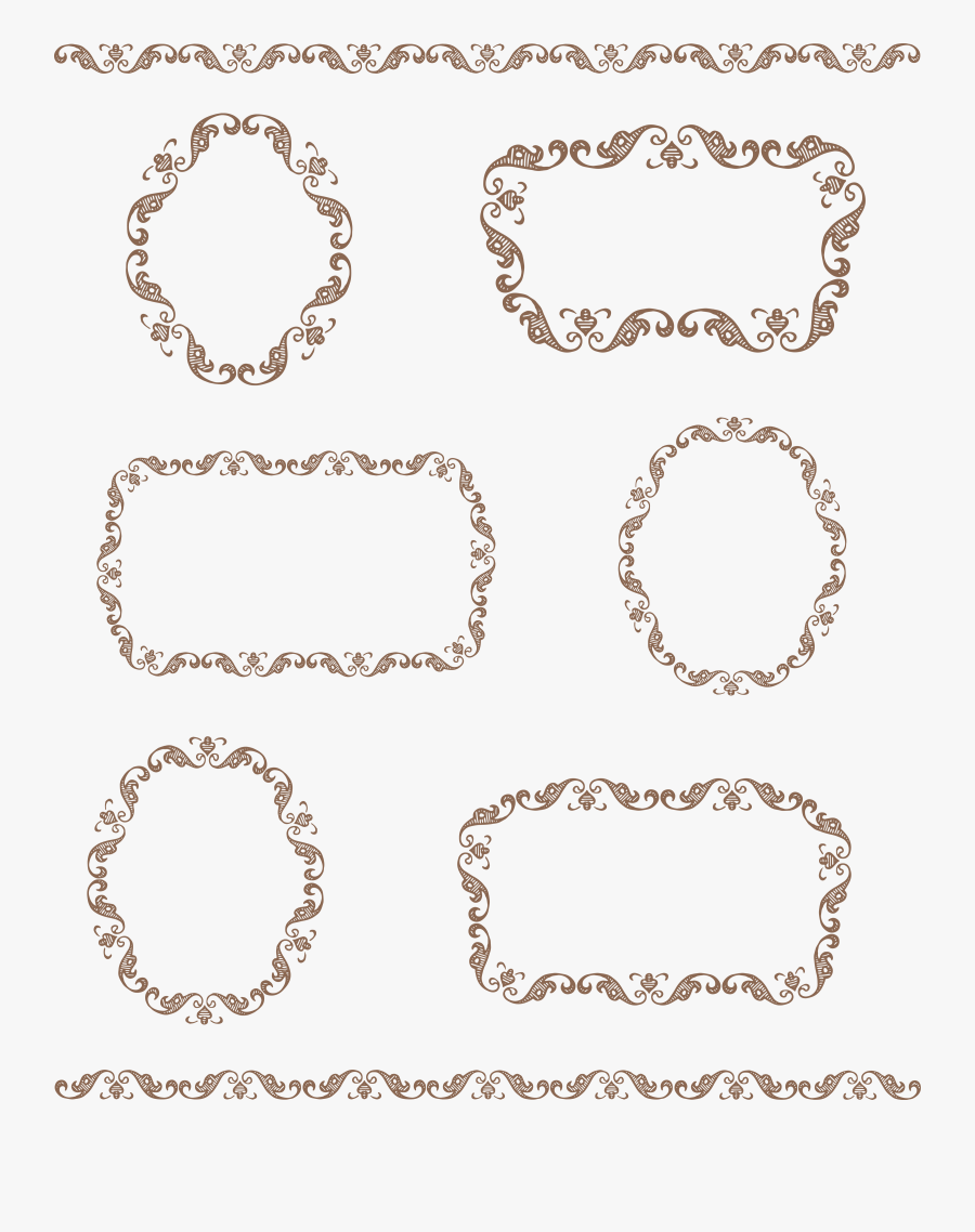 Vector Vintage Borders Png Download - Clip Art Free Clip Border, Transparent Clipart