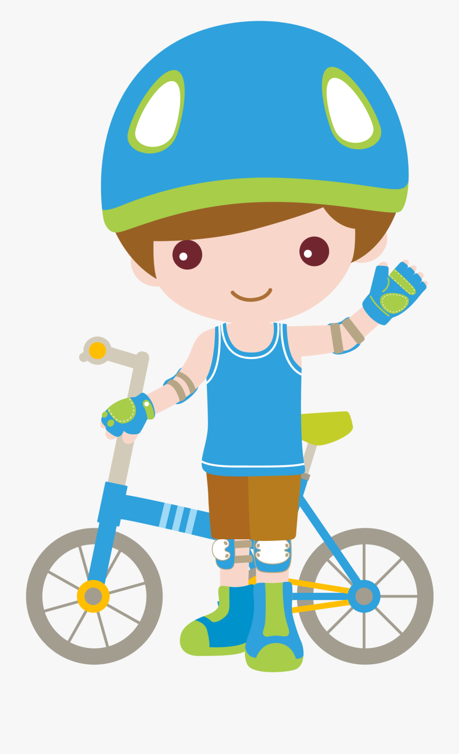 Niño Bicicleta Png, Transparent Clipart