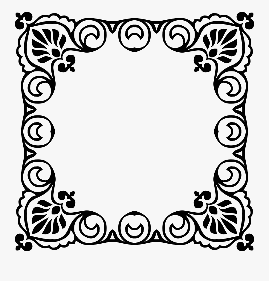 Vintage Frame Extended - Transparent Lace Png Flower Lace, Transparent Clipart