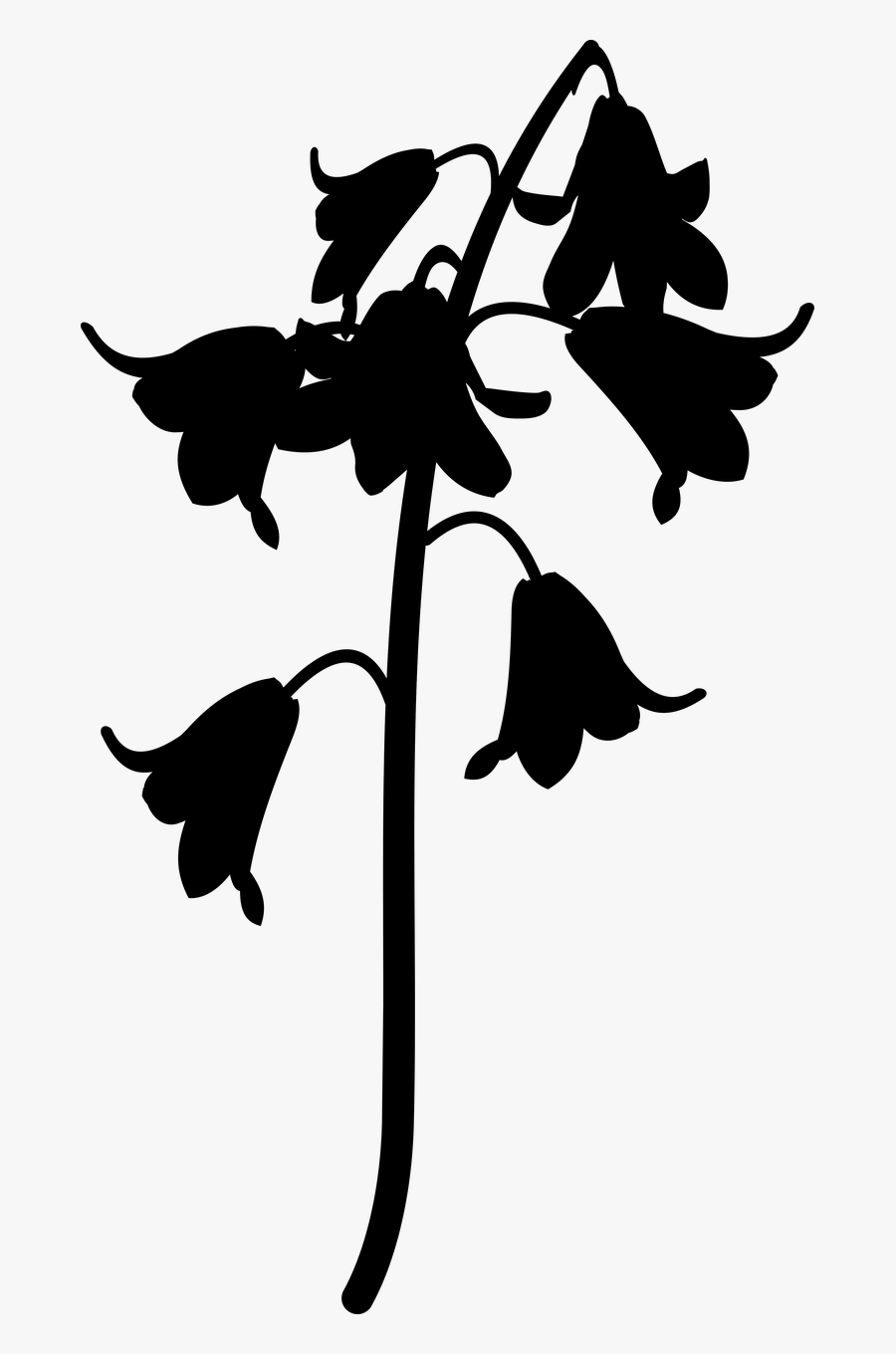 Silhouette Line Character Fiction Free Download Png - Illustration, Transparent Clipart