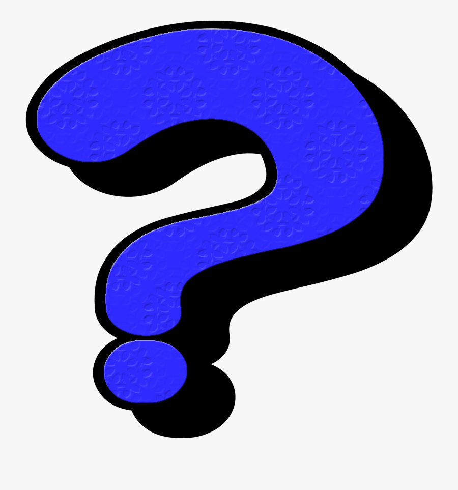 Transparent Asking Question Clipart - Transparent Blue Question Mark, Transparent Clipart