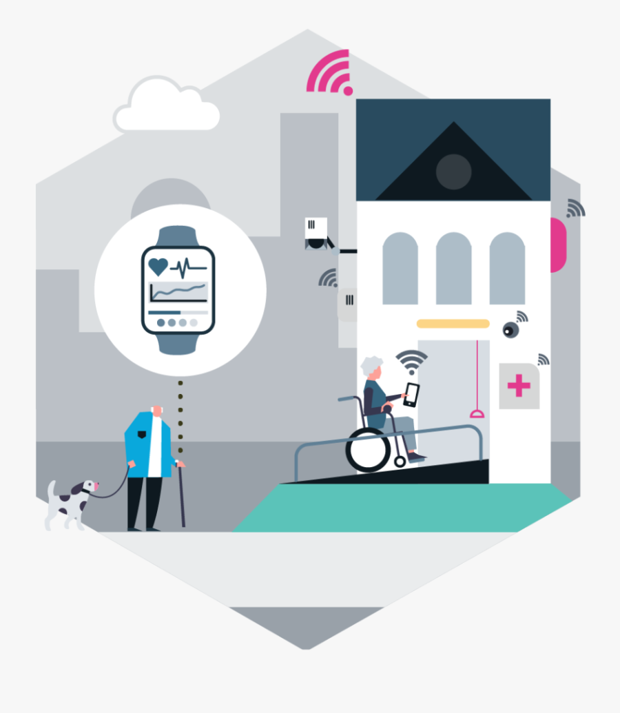 The Growing Ageing Population, And Support For Those - Illustration, Transparent Clipart