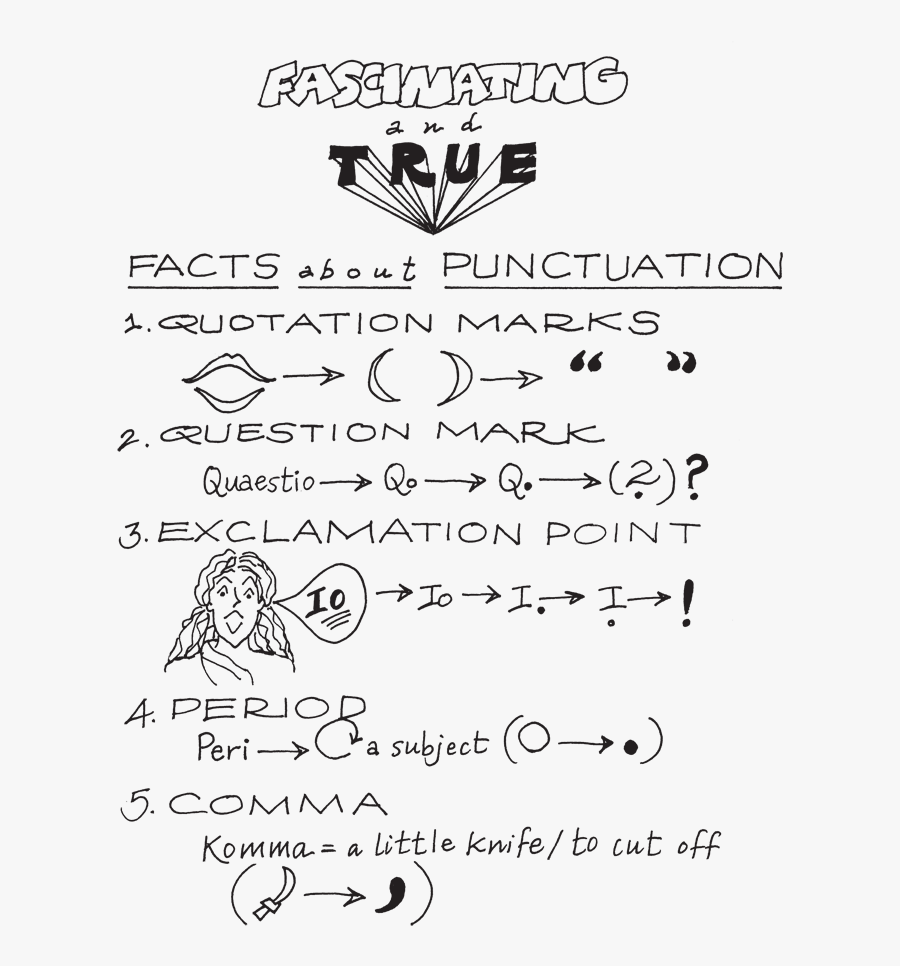 Two Kinds Of Punctuation - Short History Of Punctuation By Polly M Robertus, Transparent Clipart