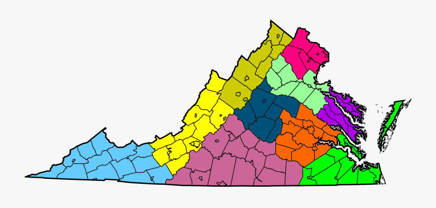Va Clipart - Virginia Map Clip Art, Transparent Clipart