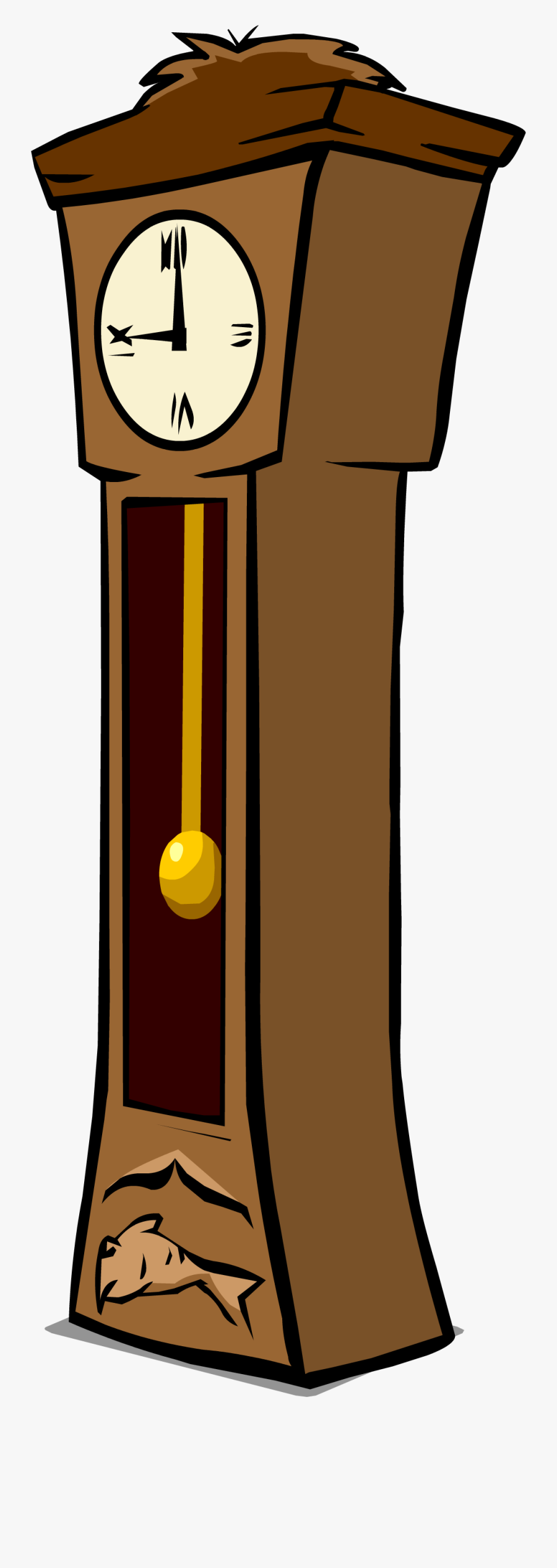 Grandfather Clock Clipart, Transparent Clipart