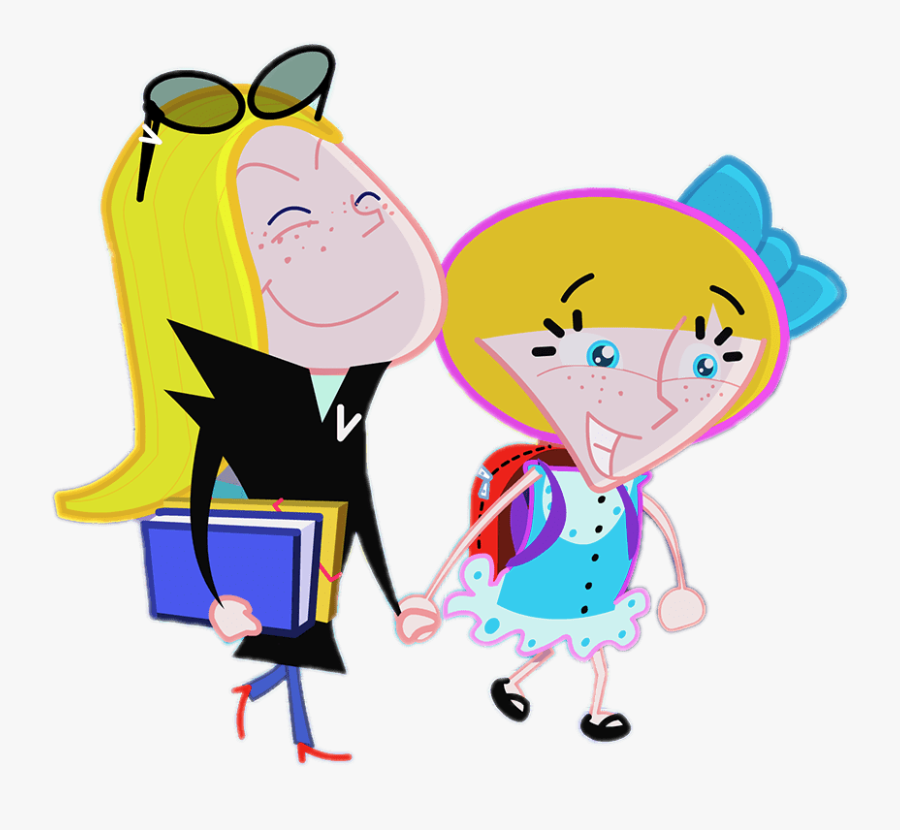 Virginia And A Friend - Cartoon, Transparent Clipart