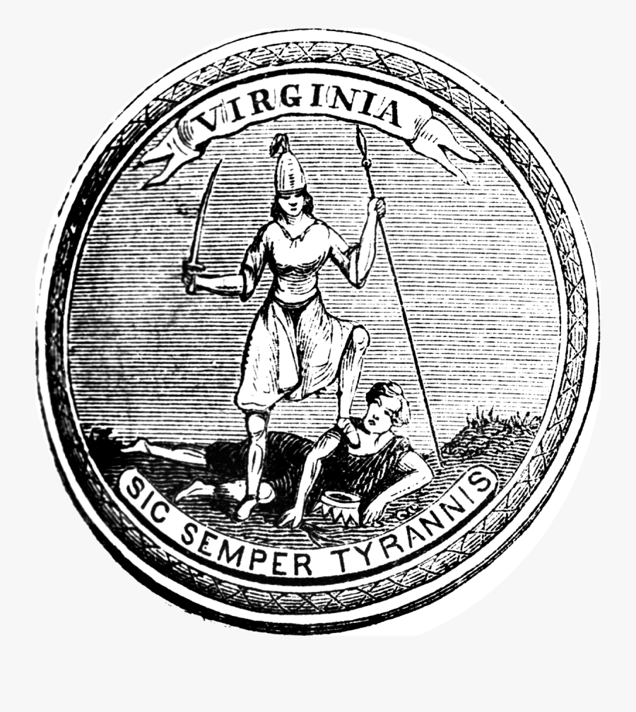 Old Virginia State Seal, Transparent Clipart