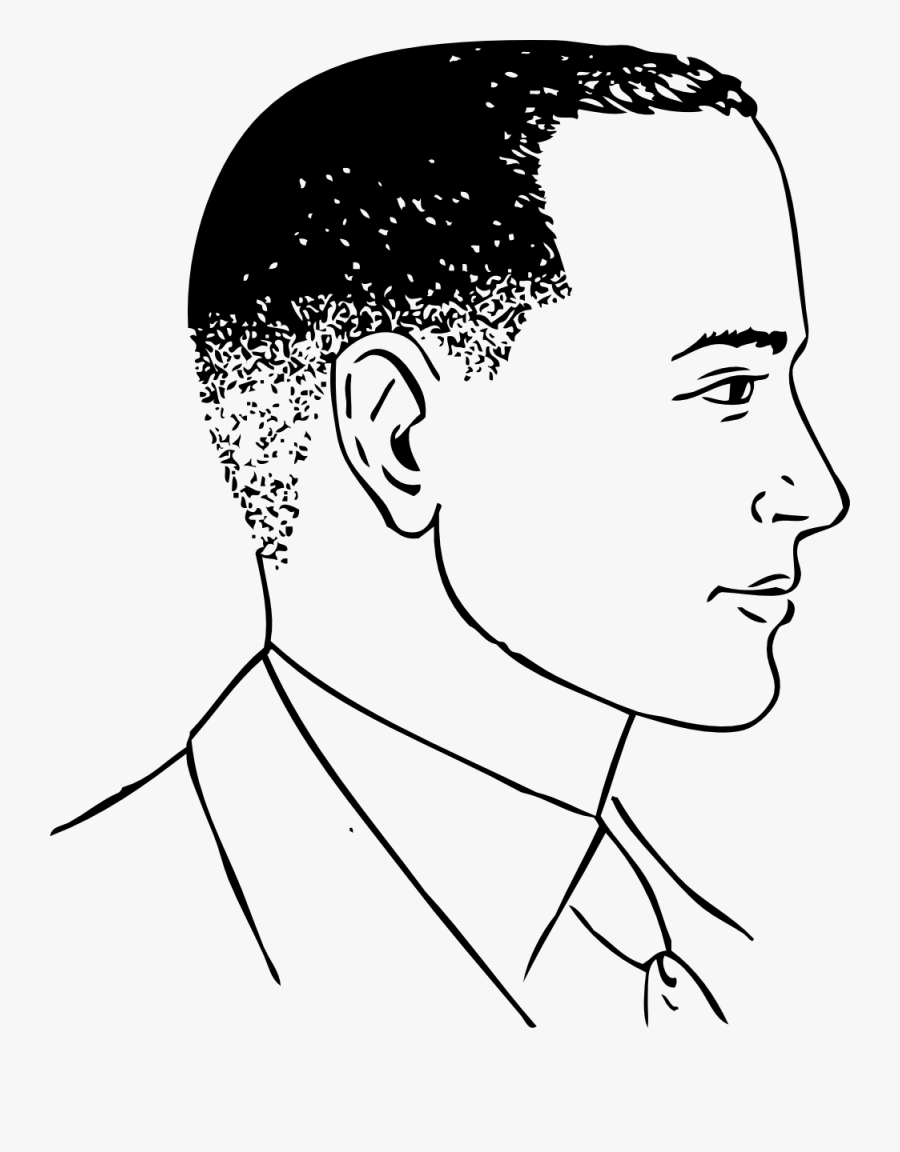 Clipper Close Haircut Svg Clip Arts - Cartoon Man Side View, Transparent Clipart