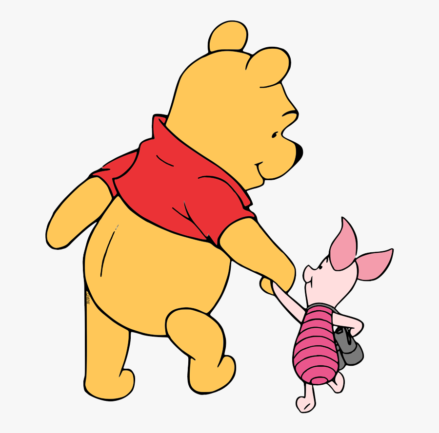 Winnie The Pooh And Piglet Walking, Transparent Clipart