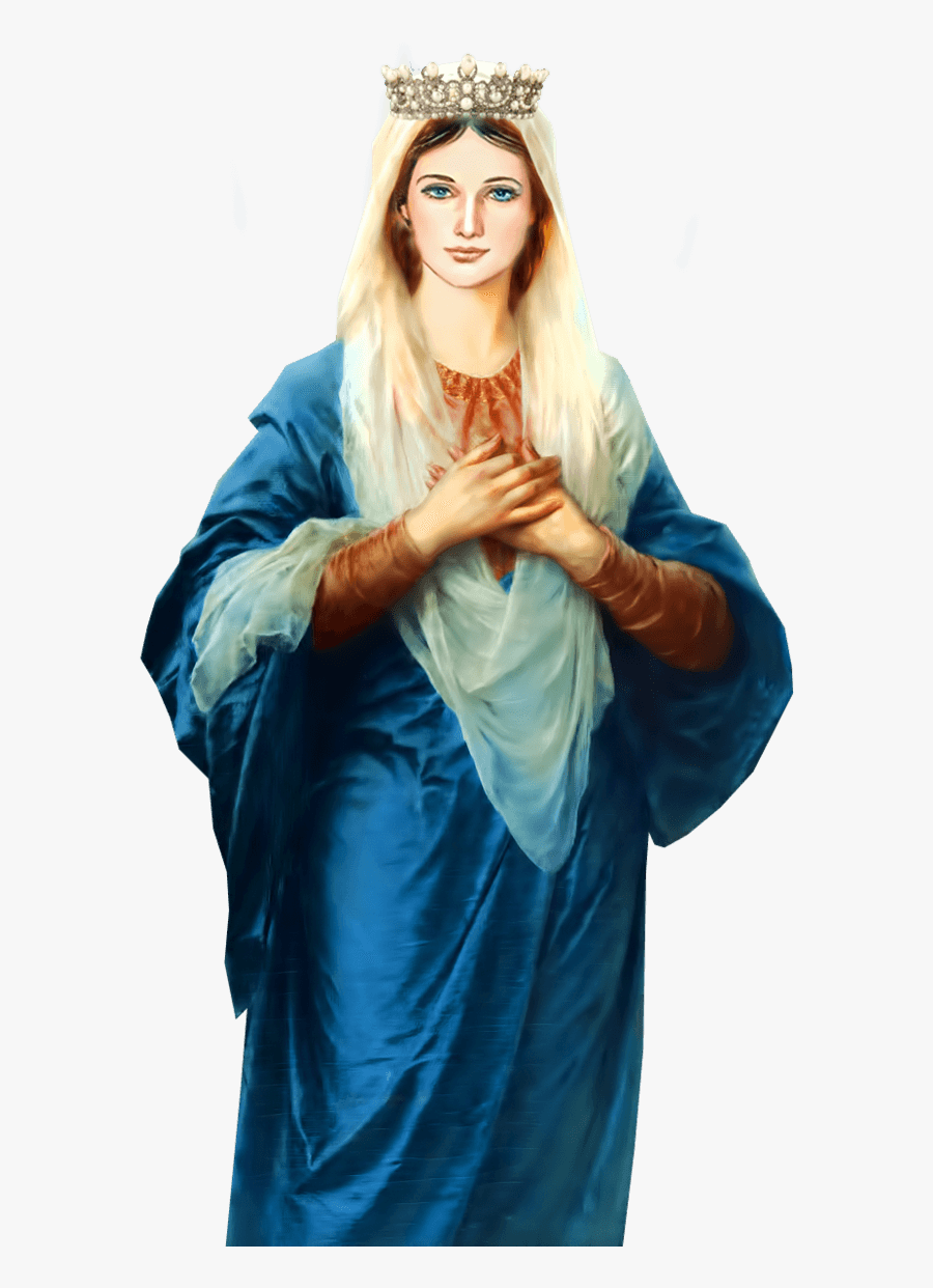 Virgin Mary With Crown - St Mary Png , Free Transparent Clipart - ClipartKe...