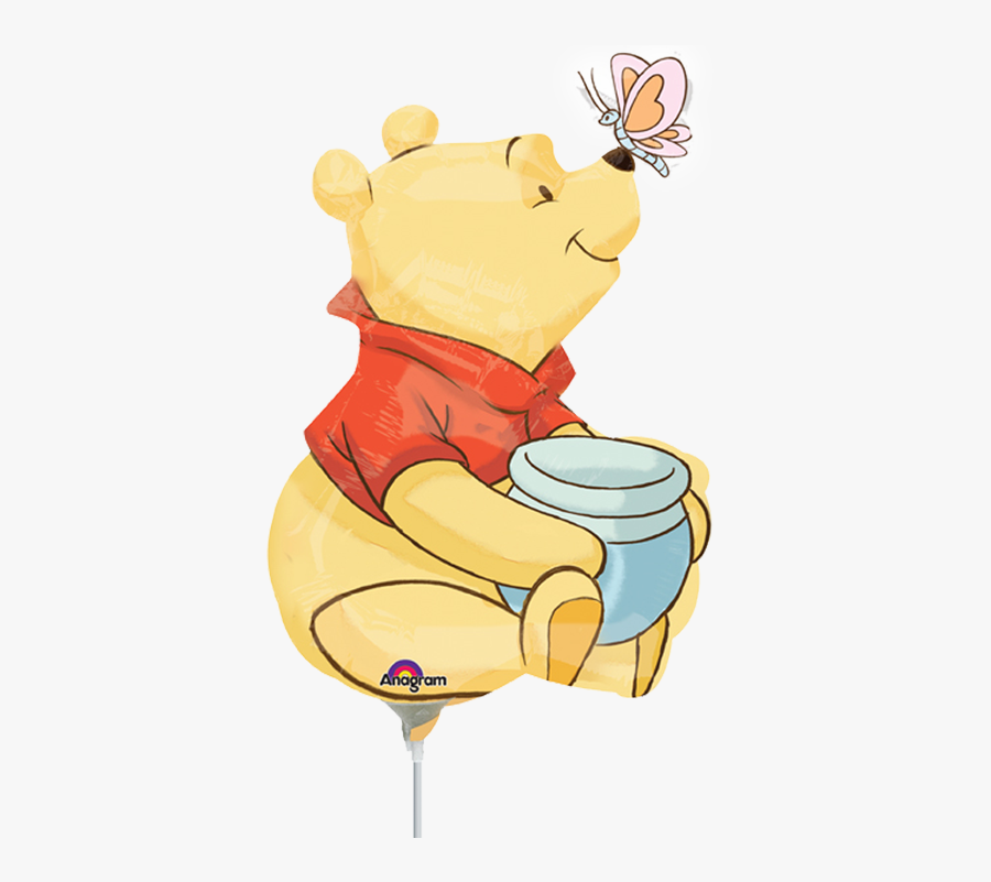 Winnie The Pooh Clipart Butterfly - Full Body Winnie The Pooh Drawing, Transparent Clipart
