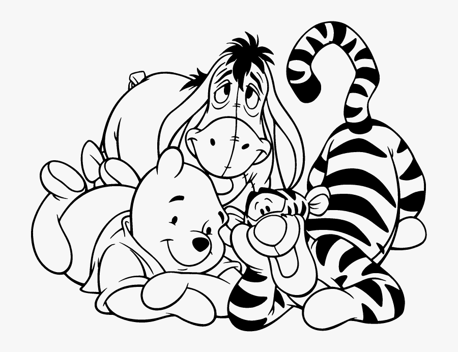 Transparent Classic Winnie The Pooh Clipart Free - Tigger Black And White, Transparent Clipart