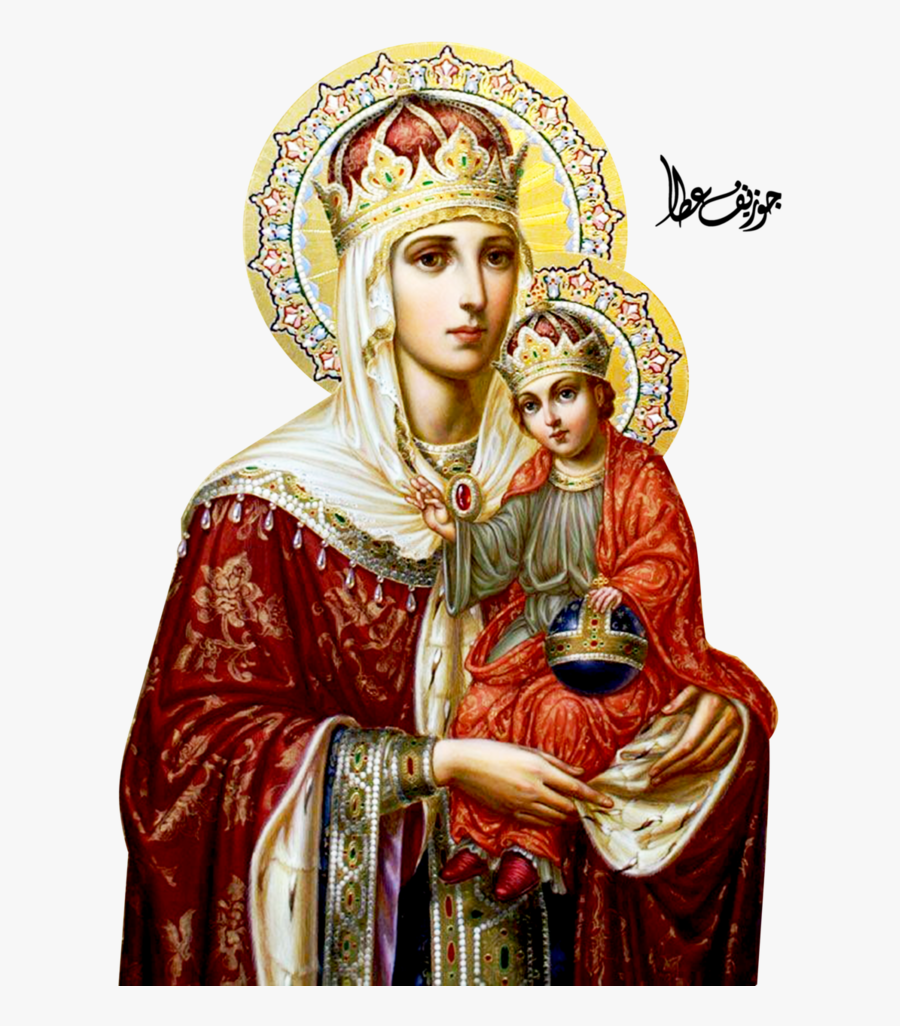 Mary, Theotokos Icons Of Jesus Virgin Printing Clipart - Mother Mary In Russia, Transparent Clipart