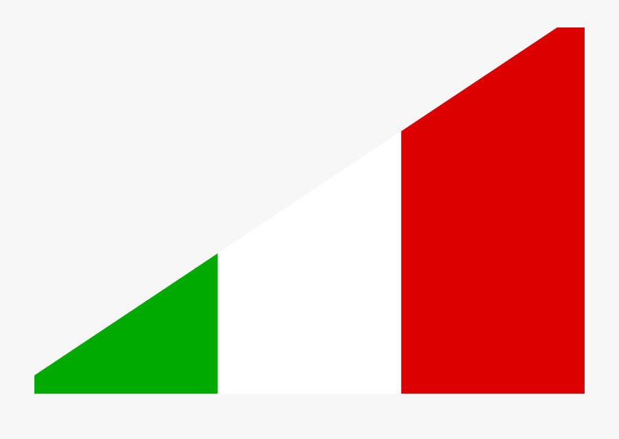 Diagonal Flag Italy Br Flag- - Flag, Transparent Clipart