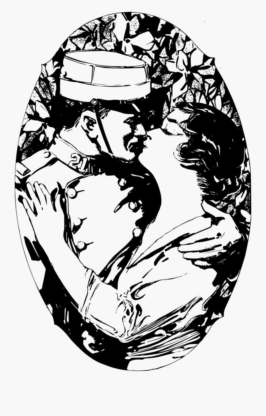 Heroes Get The Kisses - Illustration, Transparent Clipart