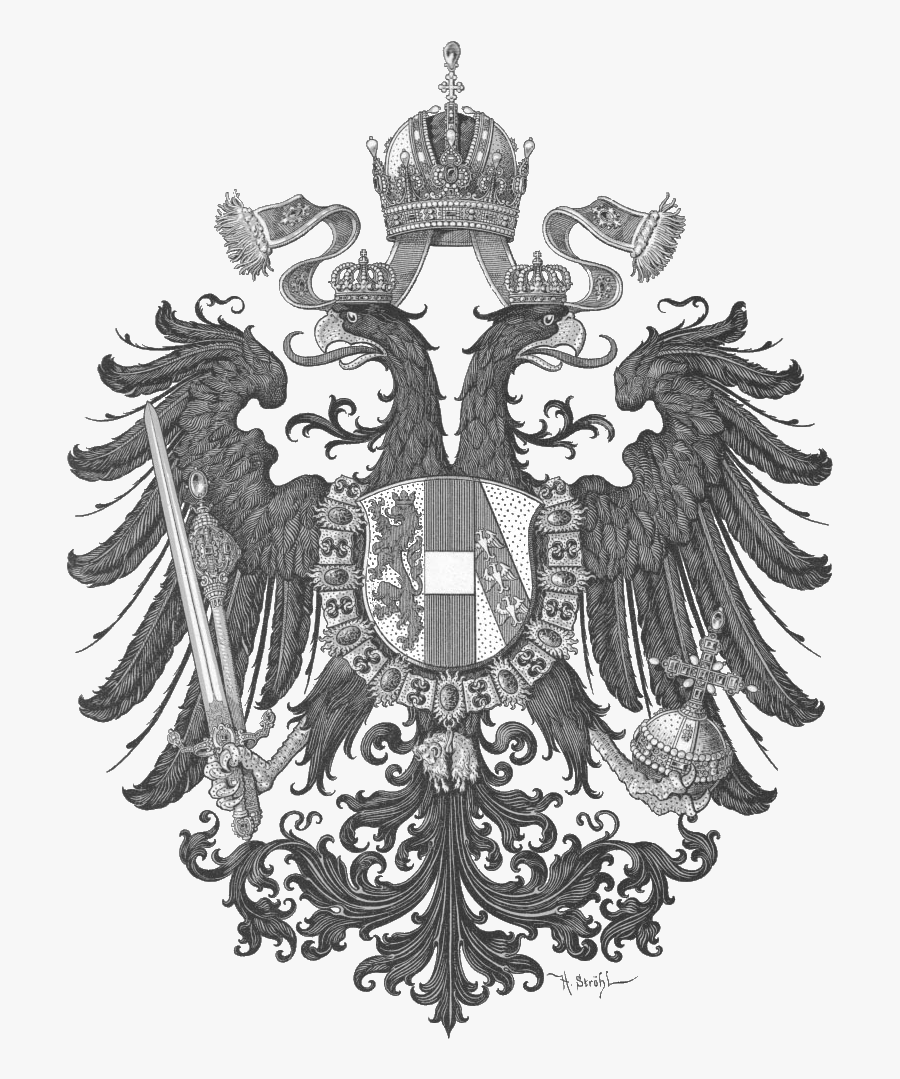 Wappen Kaisertum Österreich 1815 - Holy Austrian Empire Flag, Transparent Clipart