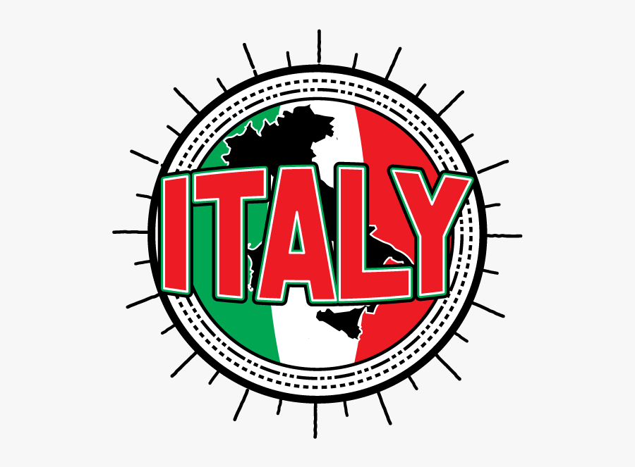 Italy Flag Map Outline Italian Italianos Repubblica - Circular Board Game Template, Transparent Clipart